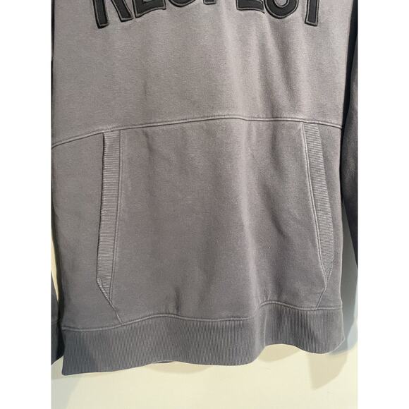 UNDER ARMOUR PROJECT ROCK Hoodie Mens Small Gray RESPECT Veterans Sweatshirt - Picture 3 of 10